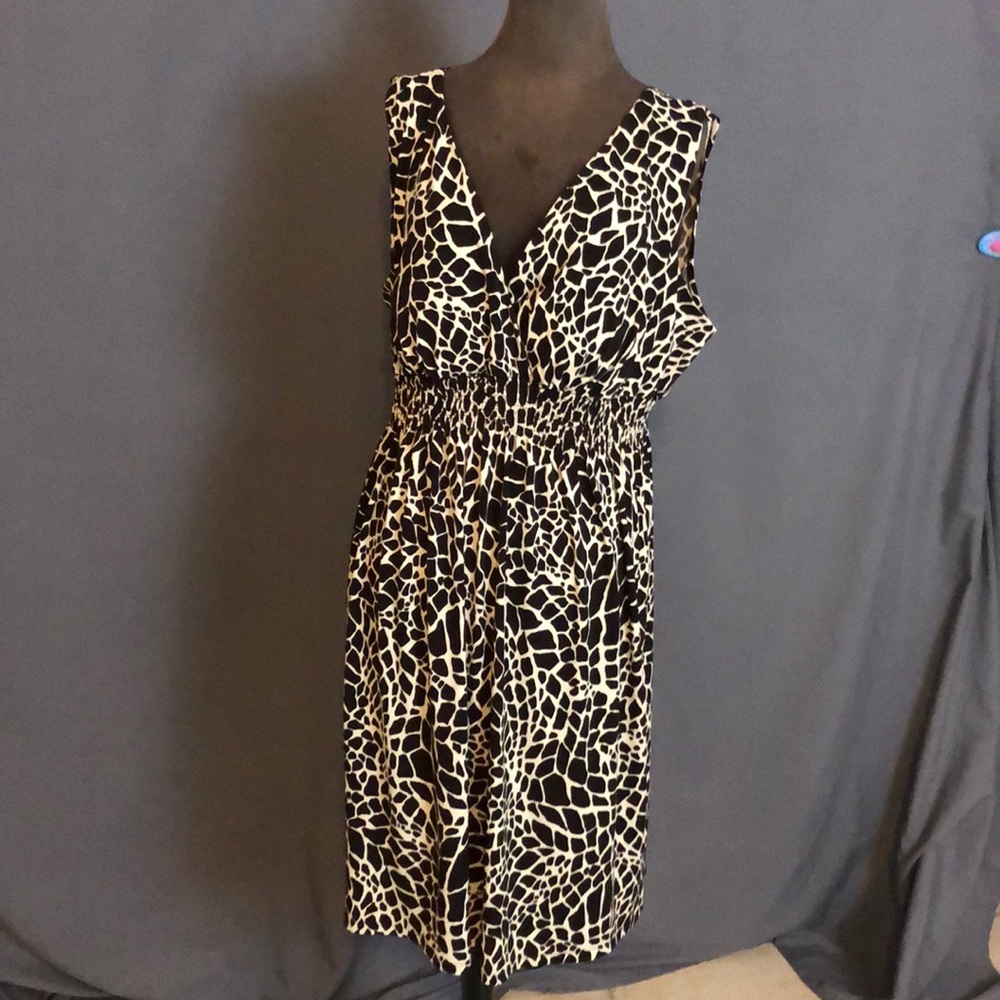 Giraffe print dress
